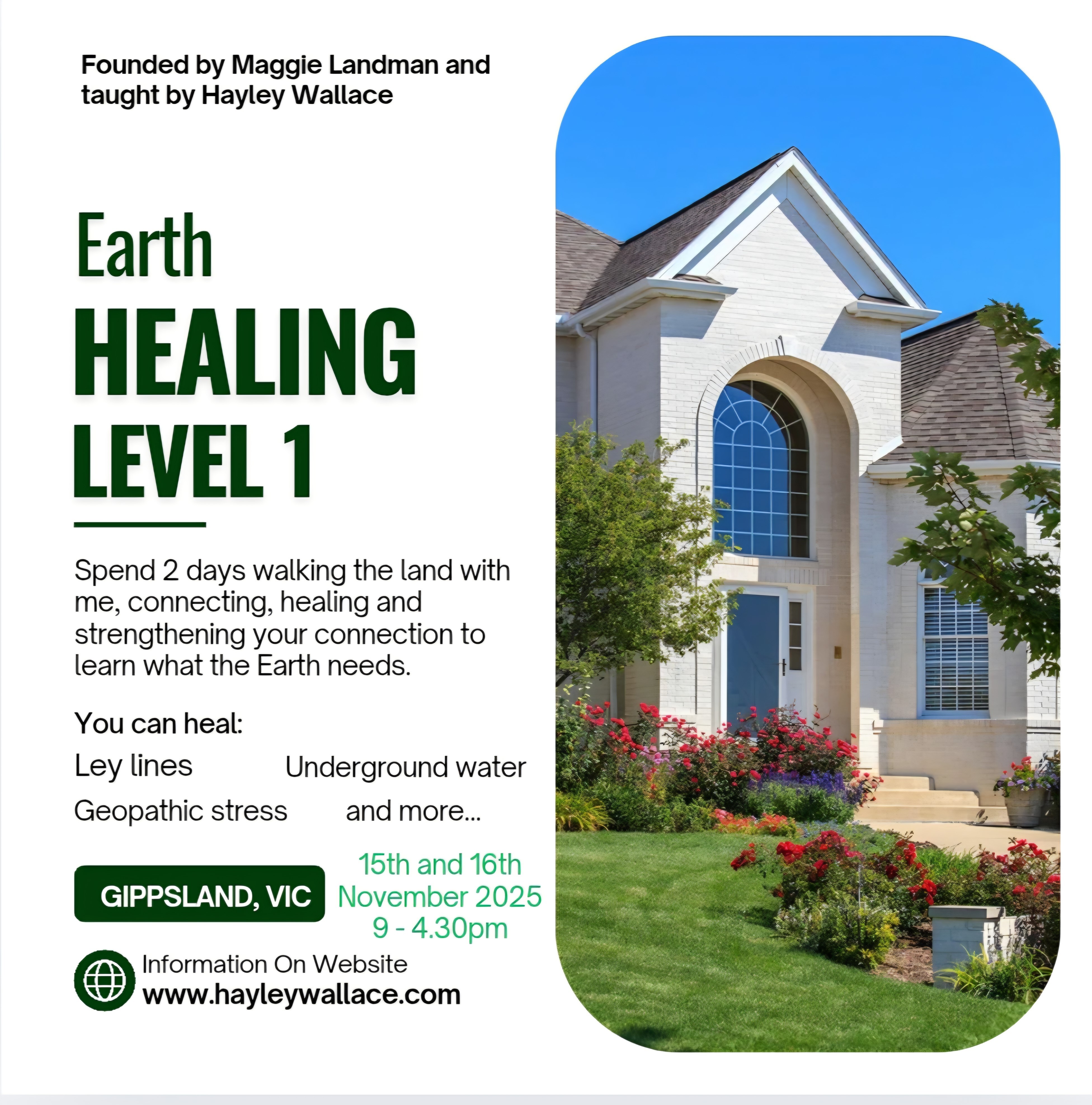 Earth Healing Level 1 - Gippsland