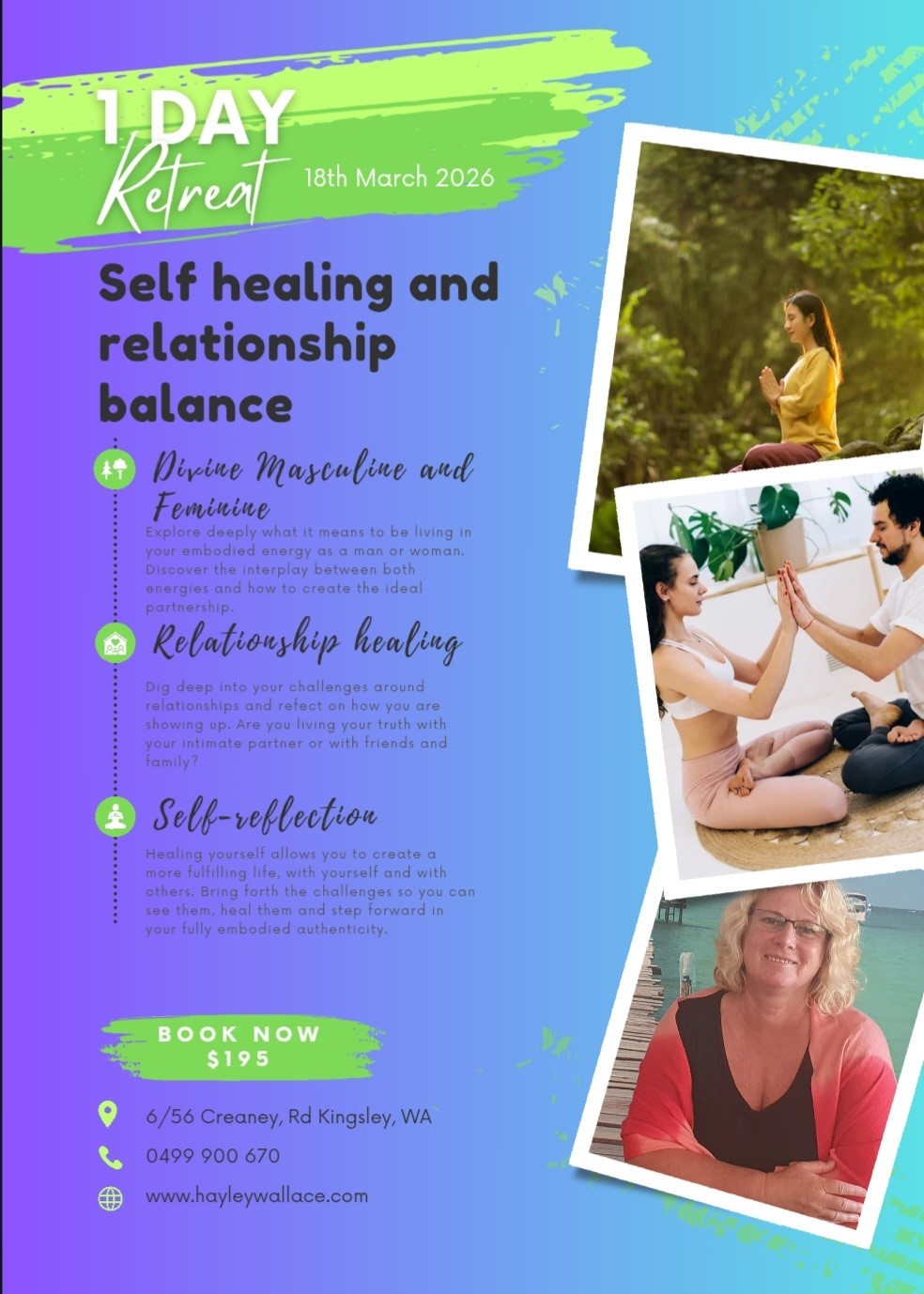 1-day Retreat - Kingsley, WA