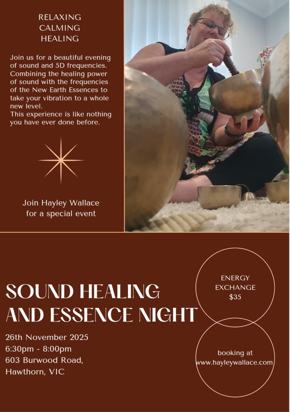 Sound healing and 5D Essences evening - Hawthorn, VIC